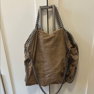 Stella McCartney Brown Shoulder Bag with Chain Details